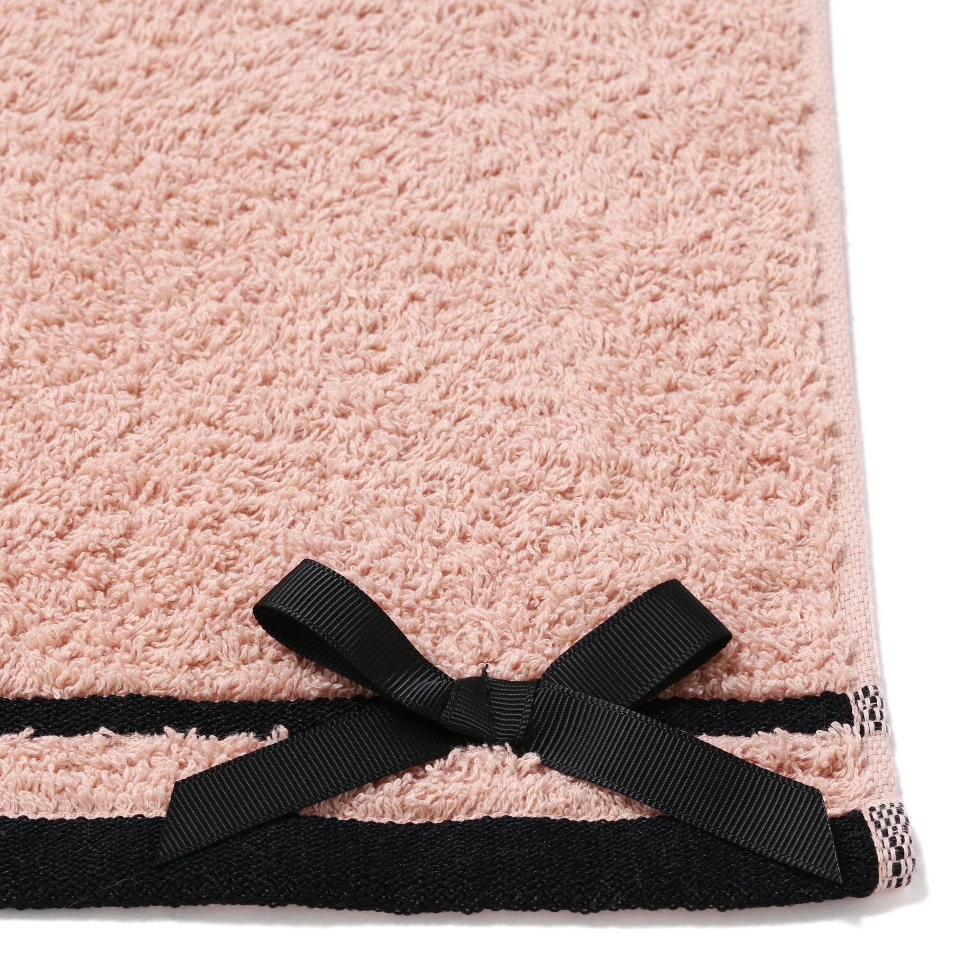 Quick Dry Face Towel Ribbon Pink