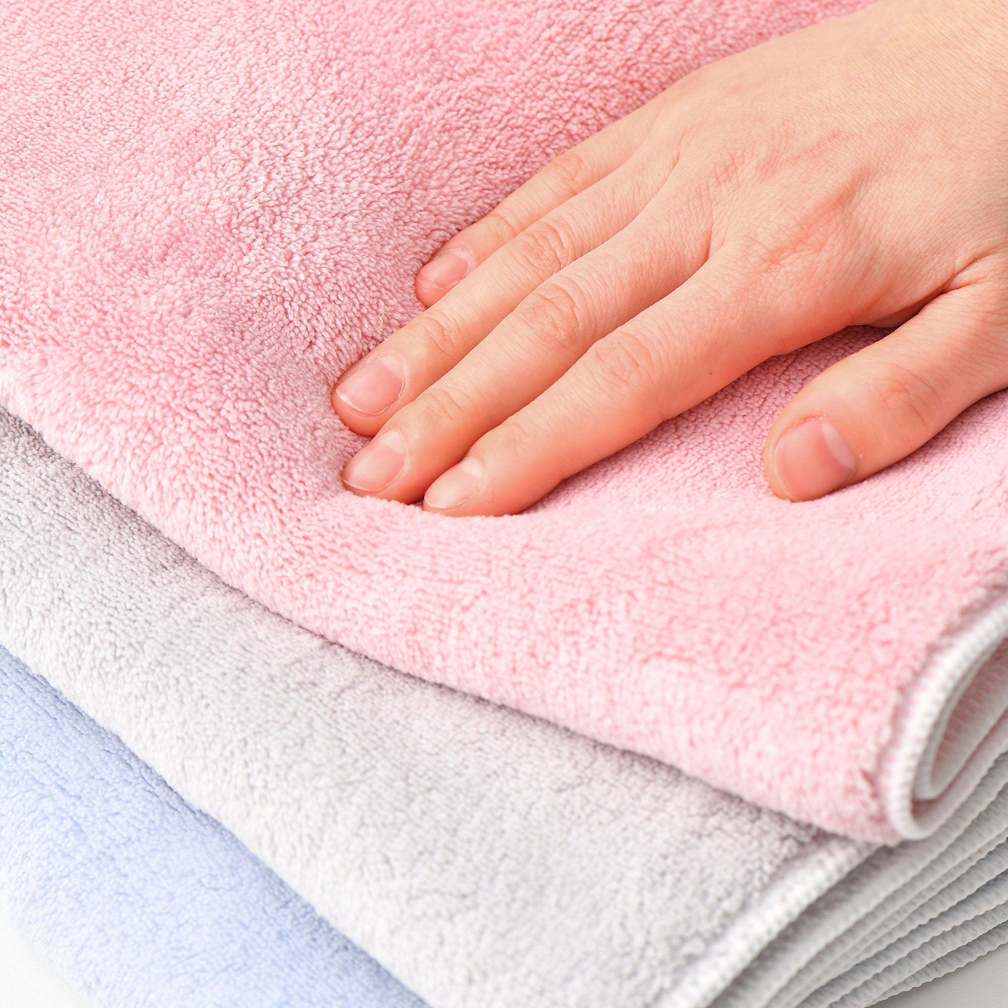 Microfiber Bath Towel Scallop Pink
