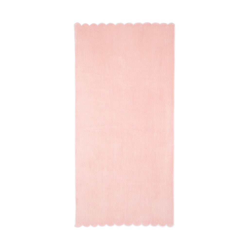 Microfiber Bath Towel Scallop Pink