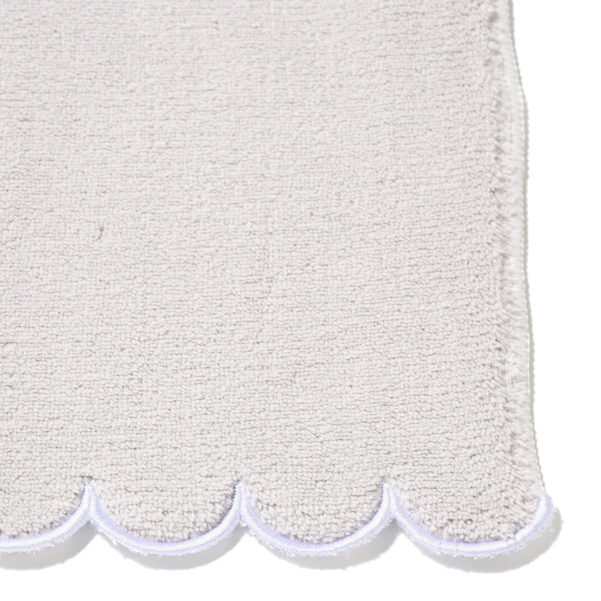 Microfiber Face Towel Scallop Gray