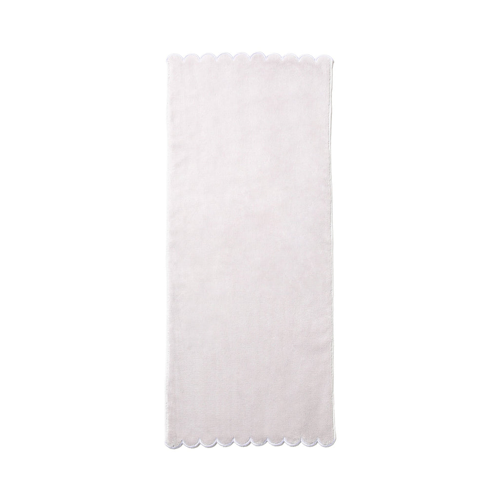 Microfiber Face Towel Scallop Gray