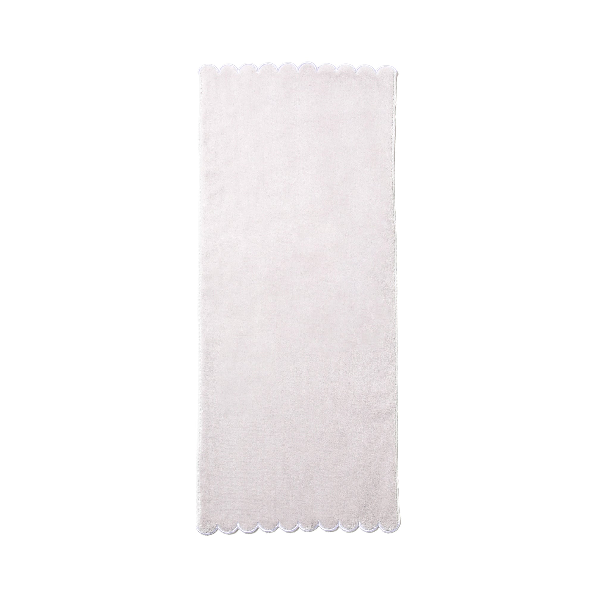 Microfiber Face Towel Scallop Gray