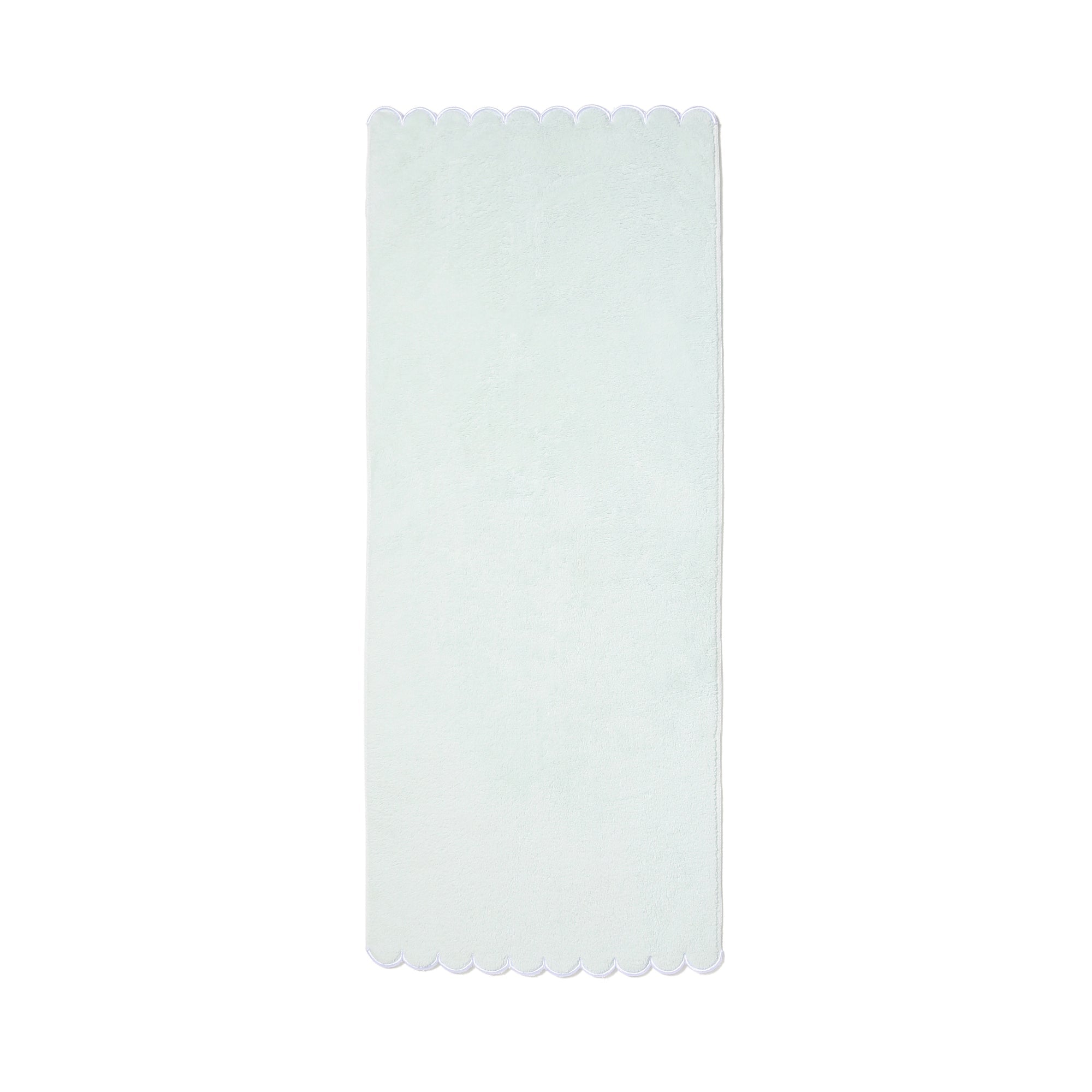 Microfiber Face Towel Scallop Green