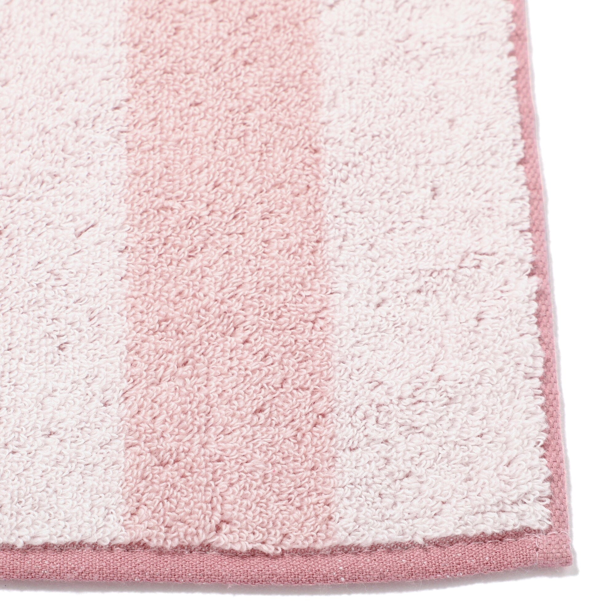 Mini Bath Towel Stripe  Pink